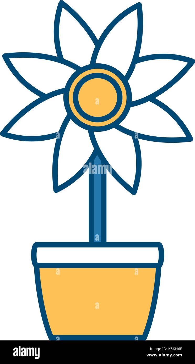 garden flowers pot Stock Vector Image & Art - Alamy