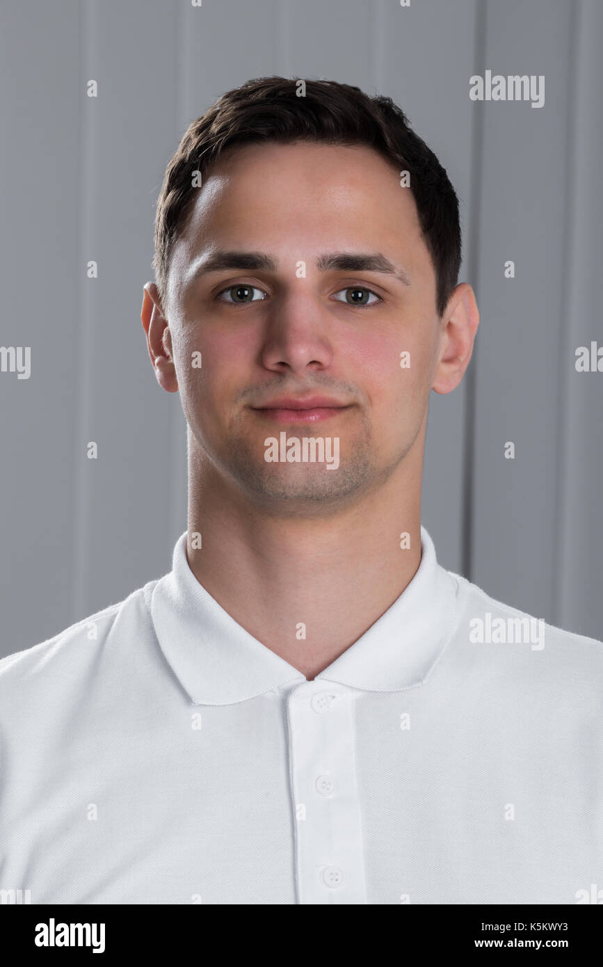 Man wearing white t shirt hi-res stock photography and images - Alamy