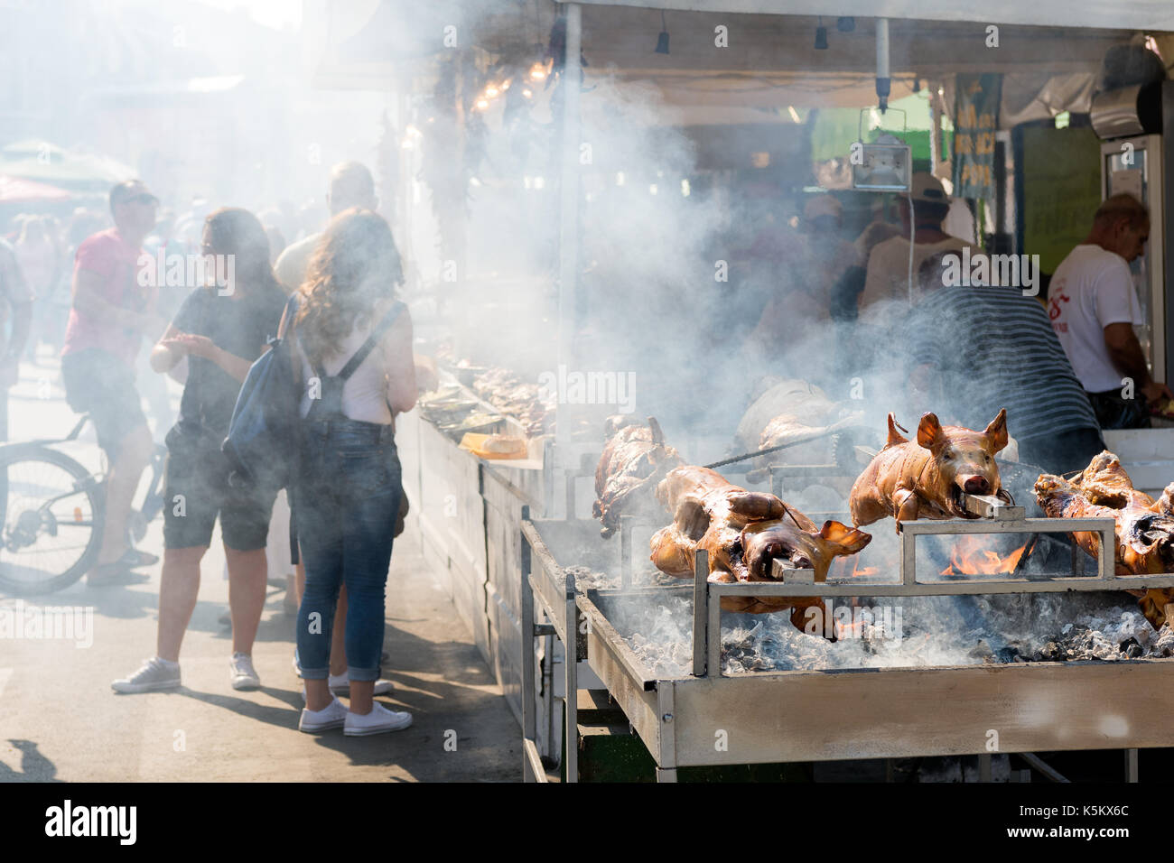 The yearly Leskovac Grill Festival, also known as the barbecue week, Serbia  Stock Photo - Alamy