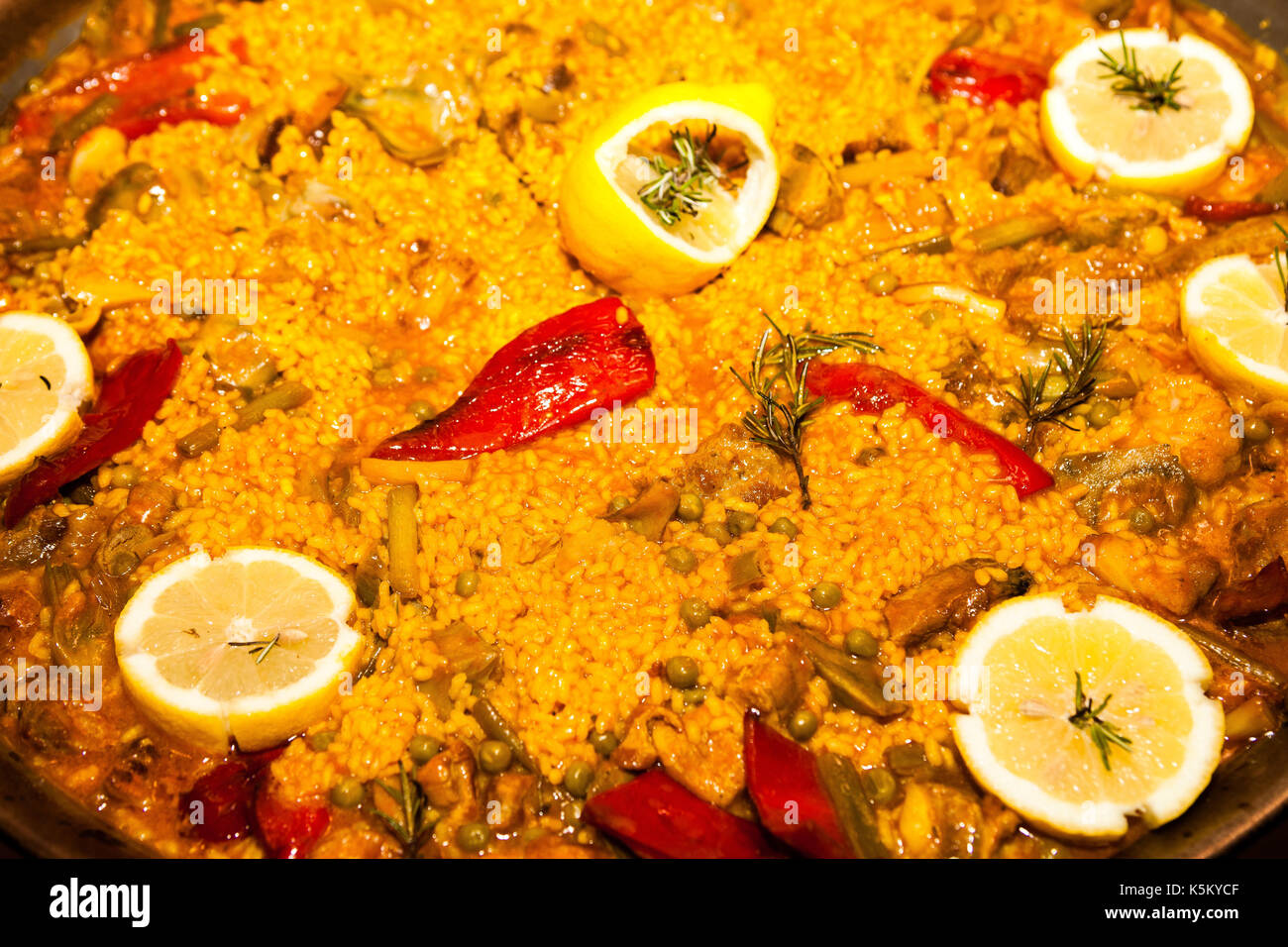 Paella, typical spanish food Stock Photo Alamy
