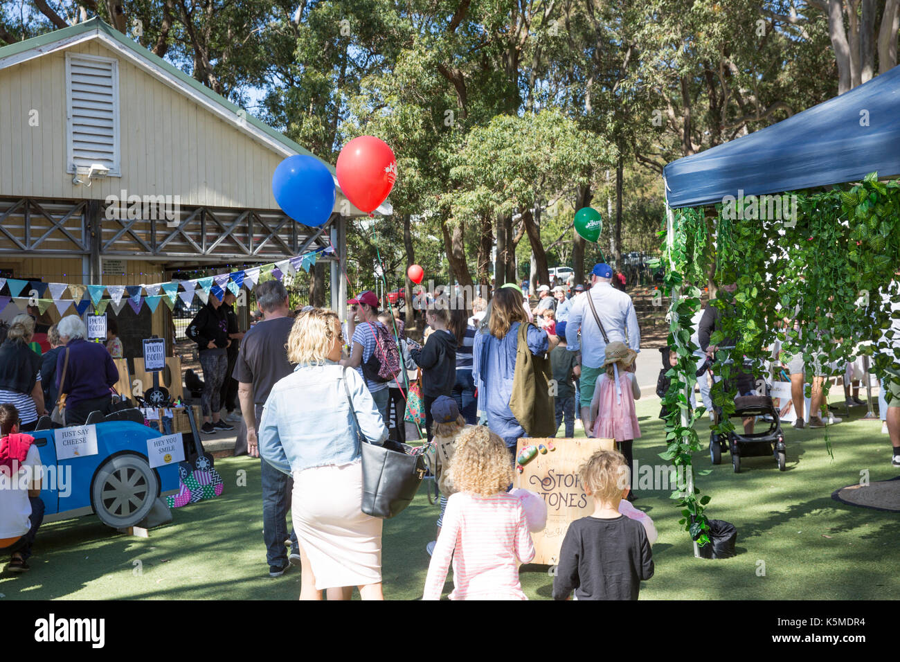 Primary school fete and fun fair day for the community at a primary