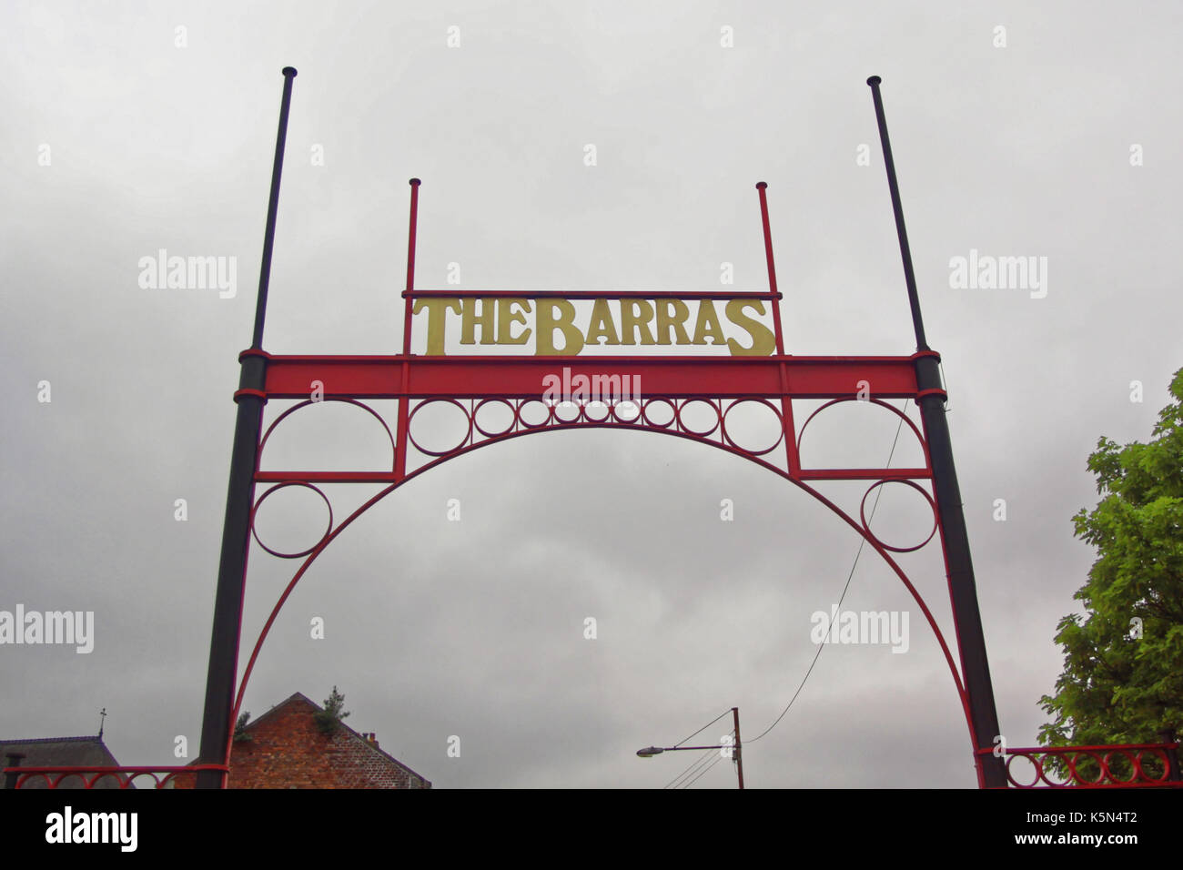 the Barras entrance sign  famous iconic market Glasgow Stock Photo