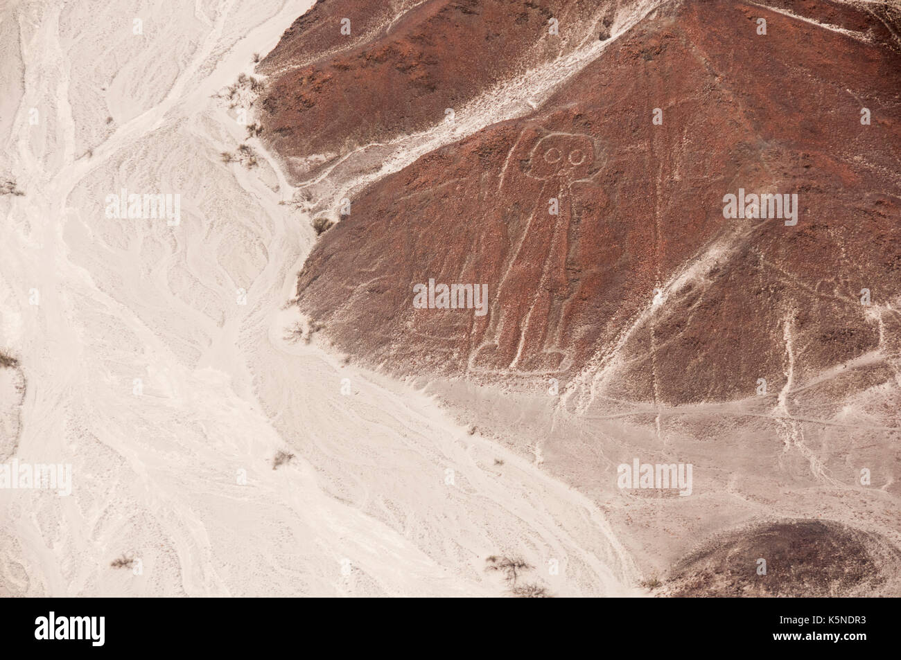 'Spaceman', Nazca lines, Peru Stock Photo