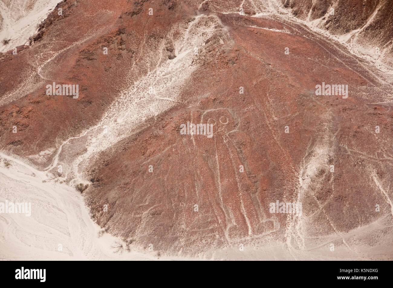 'Spaceman', Nazca lines, Peru Stock Photo