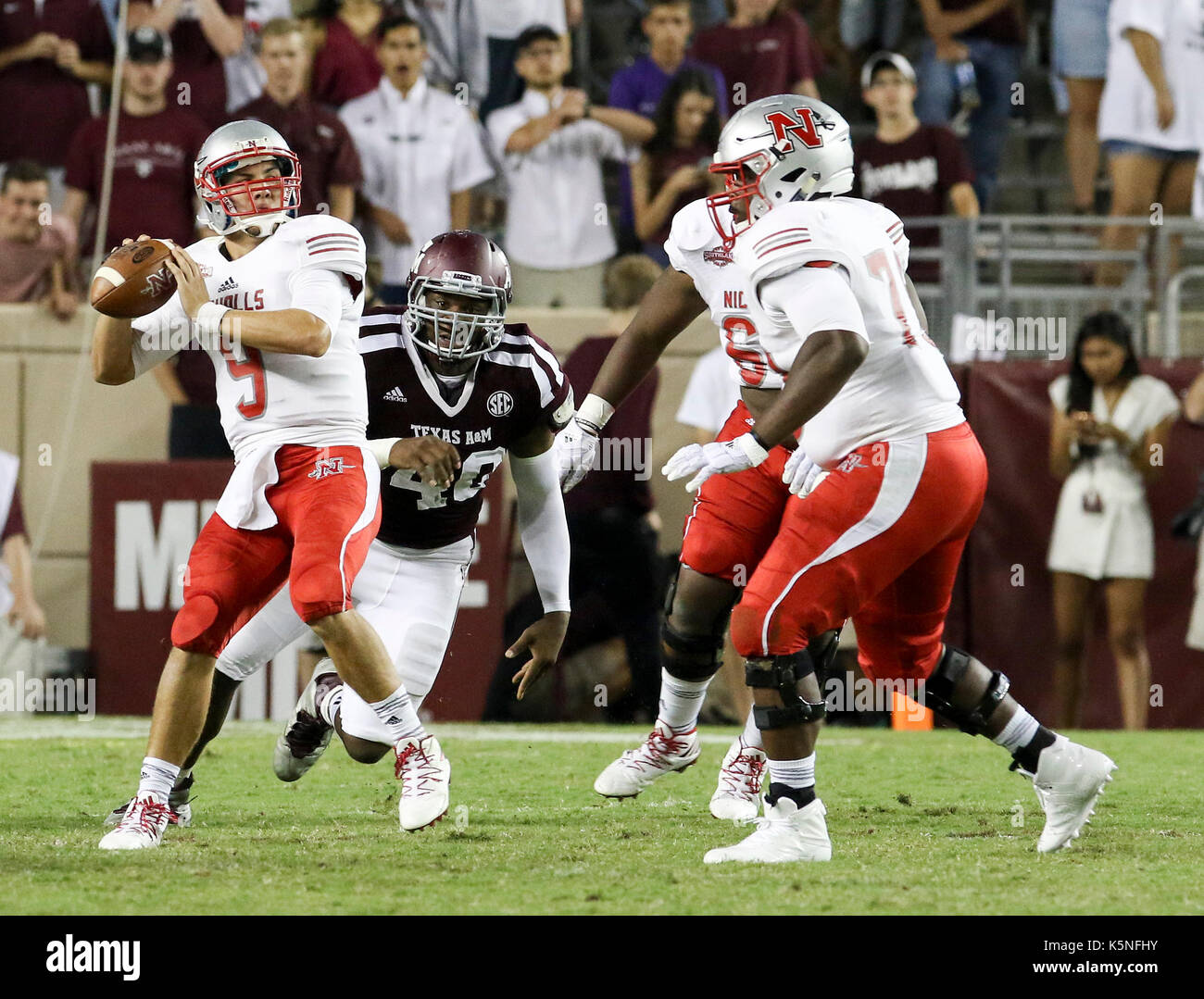 September 9, 2017 Nicholls State Colonels quarterback Chase Fourcade