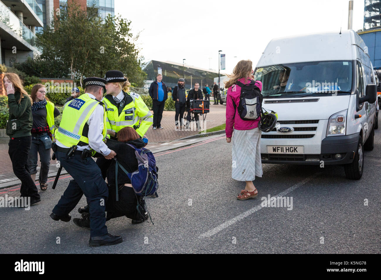 Police officers pull hi-res stock photography and images - Alamy