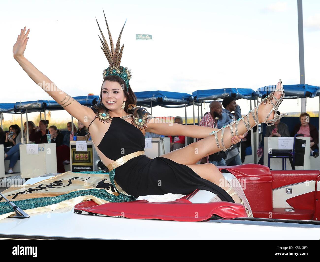 Atlantic City, NJ, USA. 9th Sep, 2017. Miss South Dakota Miranda Mack at a public appearance for The Miss America Show Us Your Shoes Parade 2017, The Boardwalk, Atlantic City, NJ September 9, 2017. Credit: MORA/Everett Collection/Alamy Live News Stock Photo