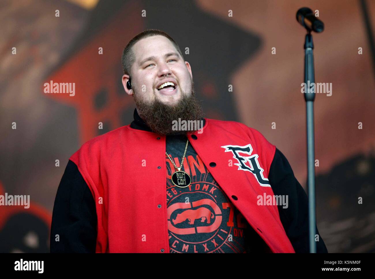 Rag'n'Bone Man at Bestival Music Festival Lulworth Estate, Dorset, UK. Rag'n'Bone Man Credit: Finnbarr Webster/Alamy Live News Stock Photo