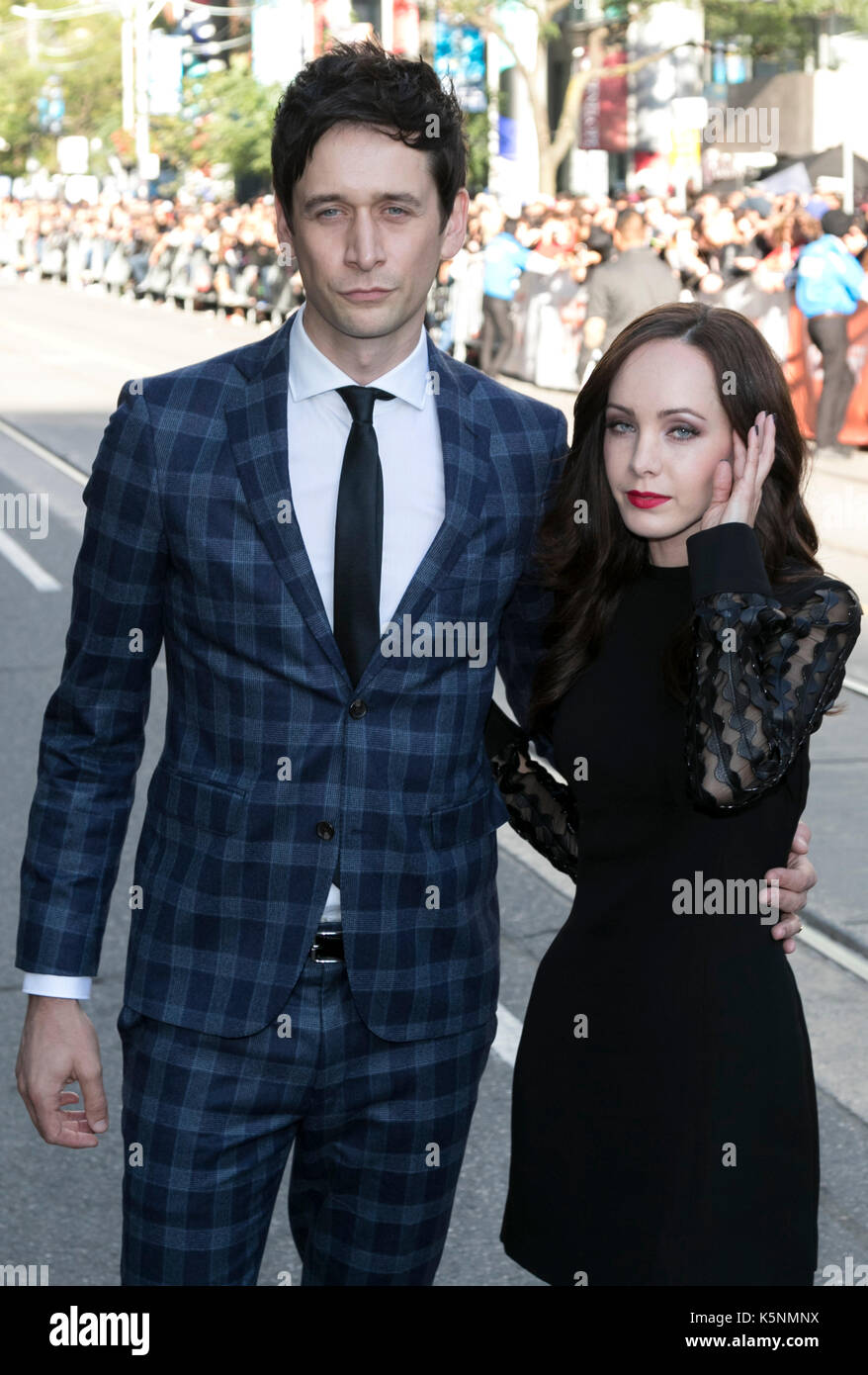 Mark Leslie Ford and Ksenia Solo attend the premiere of 'Suburbicon