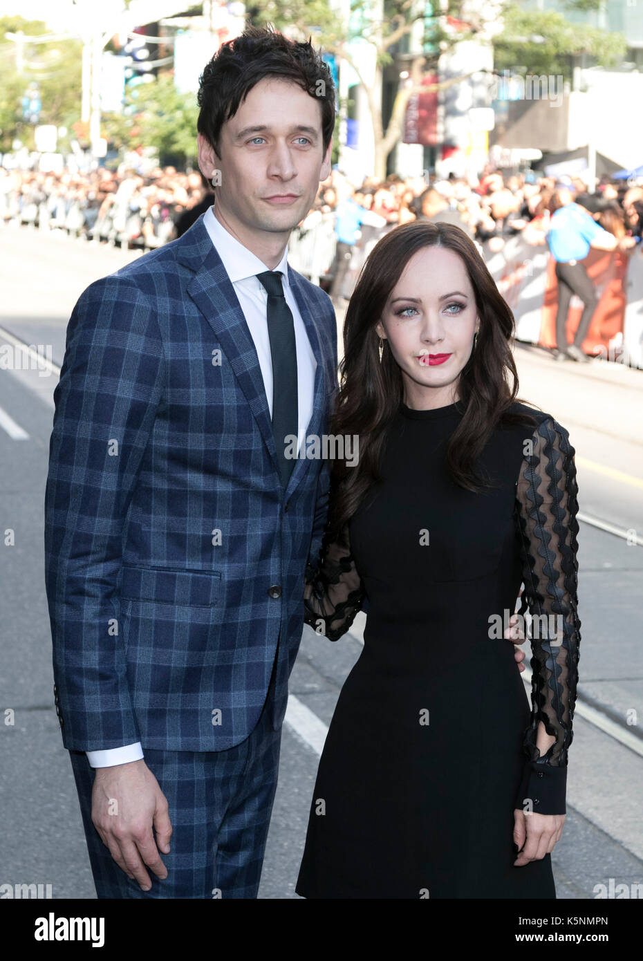 Mark Leslie Ford and Ksenia Solo attend the premiere of 'Suburbicon