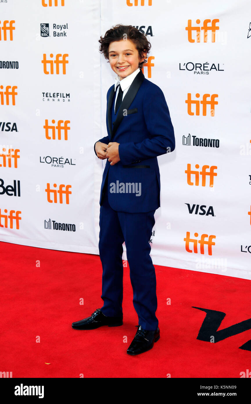 Toronto, Canada. 09th Sep, 2017. Noah Jupe attending the 'Suburbicon'  premiere during the 42nd Toronto International Film Festival at Princess of  Wales Theatre on September 09, 2017 in Toronto, Canada Credit:  Geisler-Fotopress/Alamy