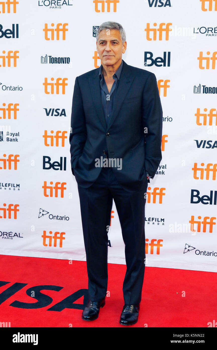 Toronto, Canada. 09th Sep, 2017. George Clooney attending the 'Suburbicon' premiere during the 42nd Toronto International Film Festival at Princess of Wales Theatre on September 09, 2017 in Toronto, Canada Credit: Geisler-Fotopress/Alamy Live News Stock Photo