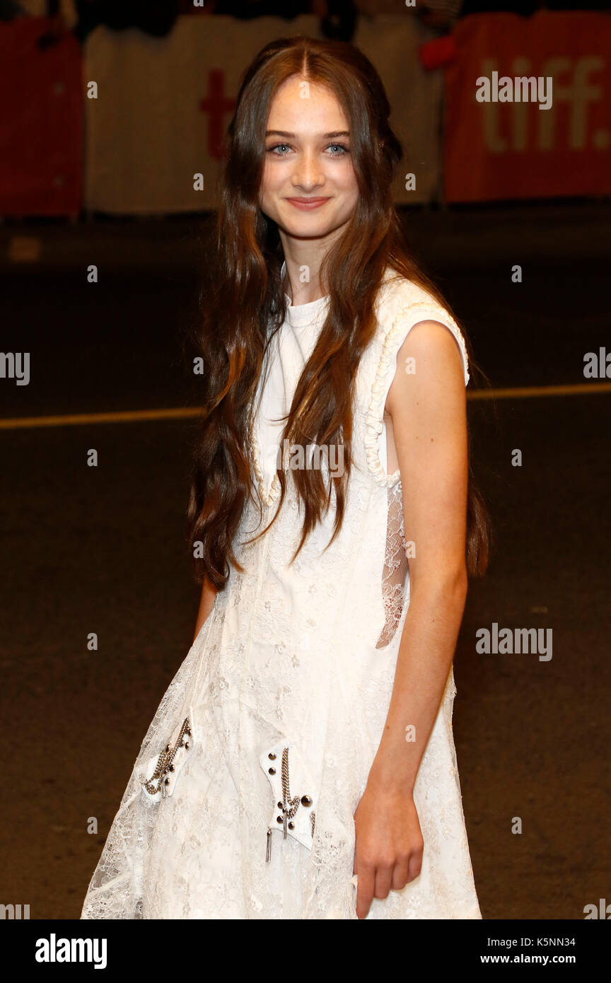 Toronto, Canada. 9th September, 2017. Raffey Cassidy attending the 'The Killing of a Sacred Deer' premiere during the 42nd Toronto International Film Festival at Elgin Theatre on September 09.2017 in Toronto, Canada Credit: Geisler-Fotopress/Alamy Live News Stock Photo