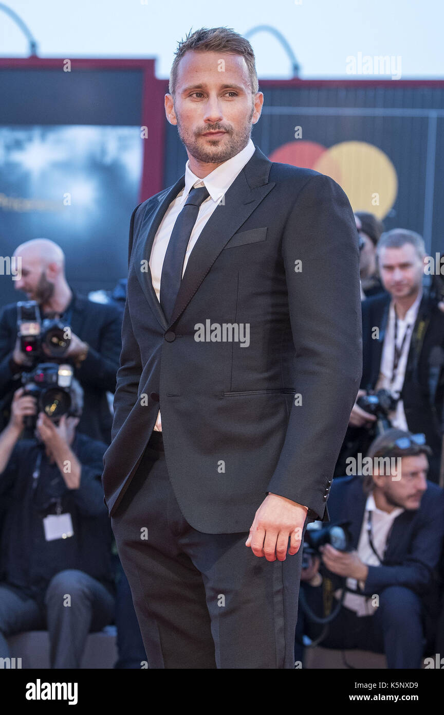 Matthias Schoenaerts attending the 'Le Fidèle' premiere at the 74th Venice International Film Festival at the Palazzo del Cinema on September 08, 2017 in Venice, Italy | usage worldwide Stock Photo