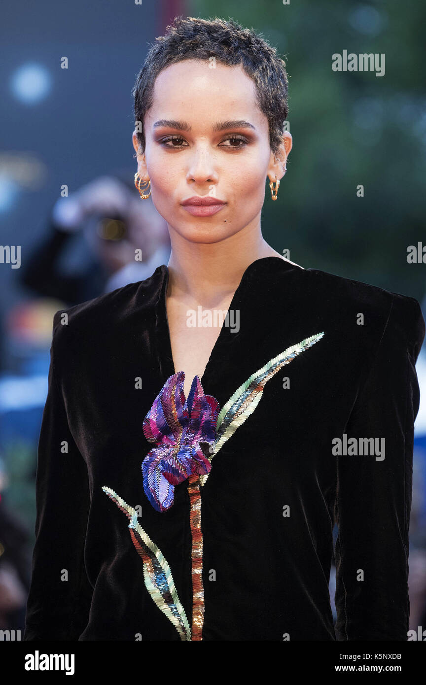 Zoe Kravitz attending the 'Le Fidèle' premiere at the 74th Venice International Film Festival at the Palazzo del Cinema on September 08, 2017 in Venice, Italy | usage worldwide Stock Photo