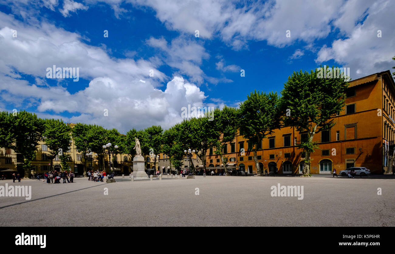 Italy tuscany lucca piazza napoleone hires stock photography and