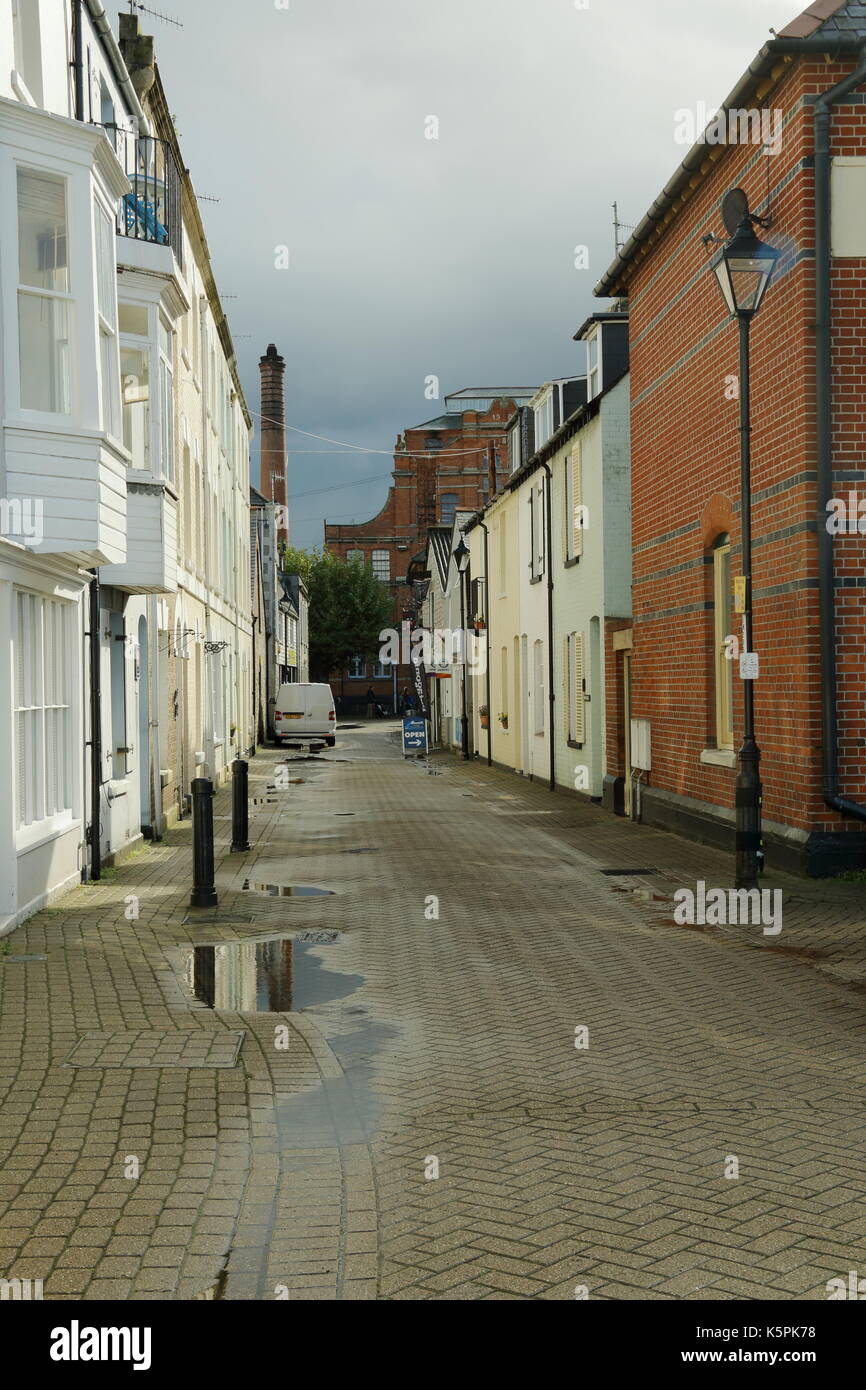 Street leading to Brewers Quay,Weymouth,Dorset,UK Stock Photo