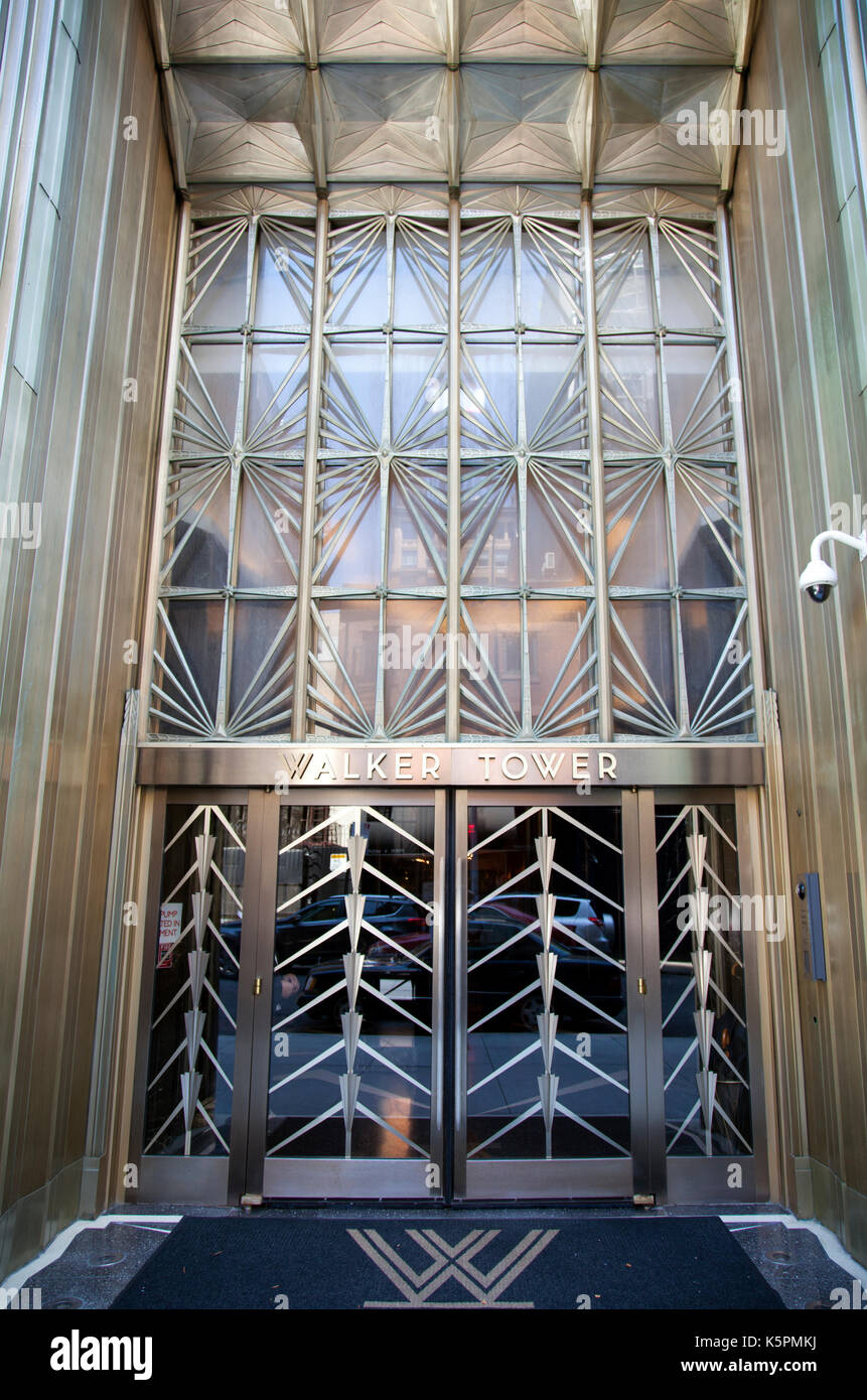 Walker Tower Condominium Entrance in Chelsea, New York - USA Stock Photo -  Alamy