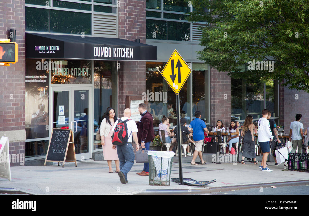 Dumbo Kitchen in Dumbo Area of Brooklyn in New York - USA Stock Photo