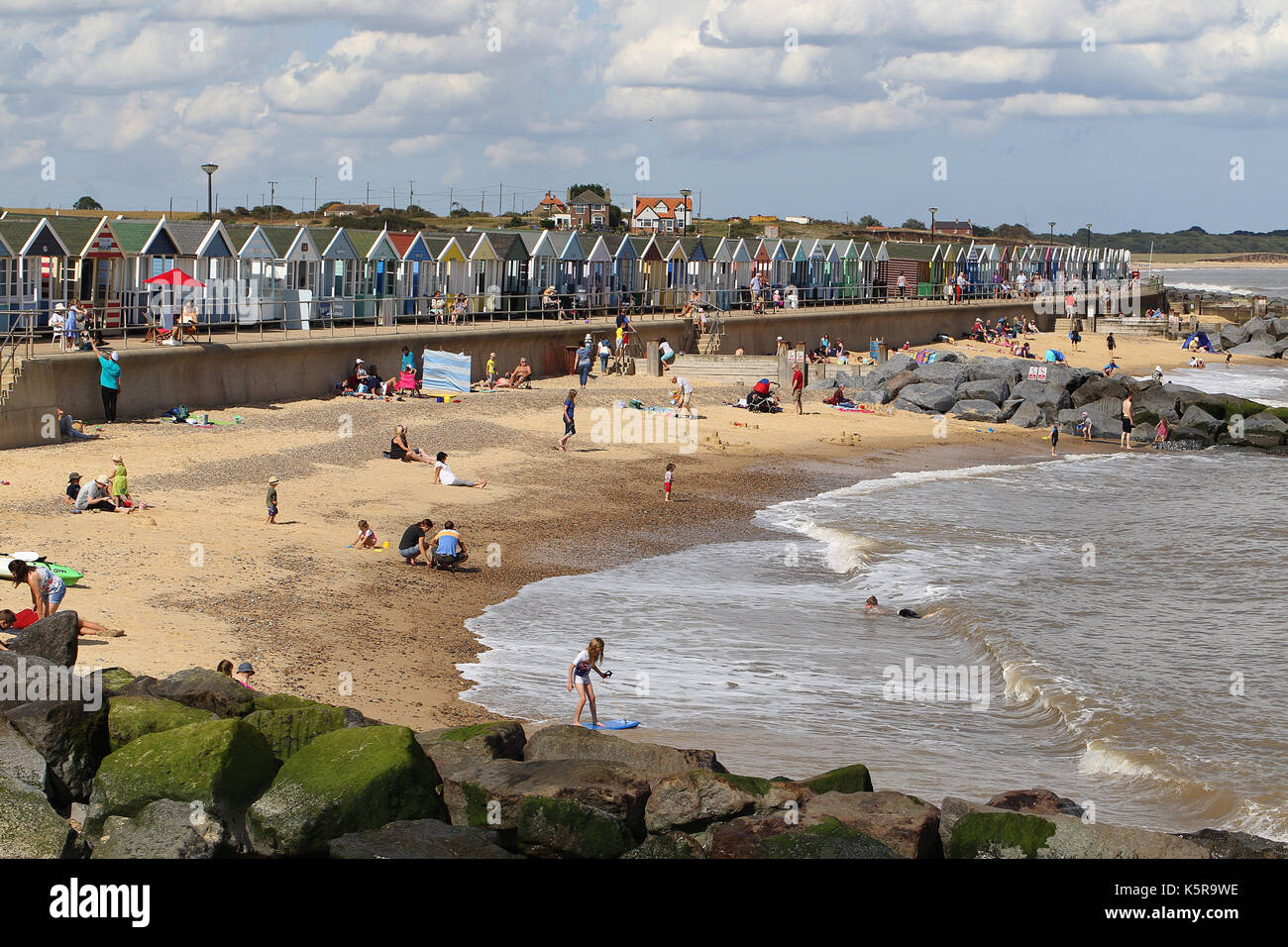 Southwold seaside resort village in Suffolk, England, in August 2017 Stock Photo