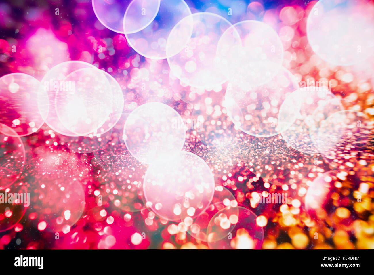 Bright light spots abstract bokeh blurred texture background Stock ...