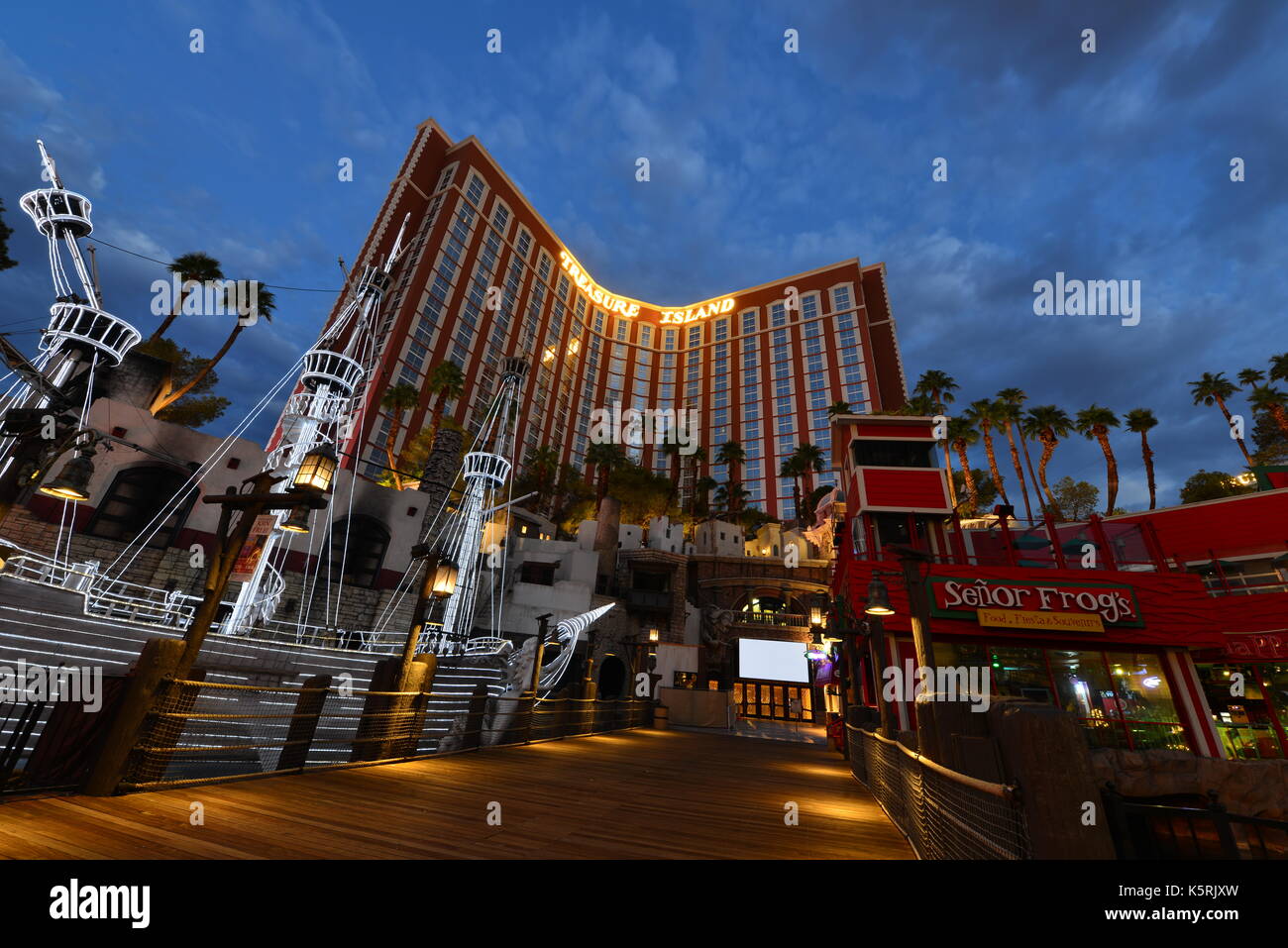 Treasure Island Hotel in Las Vegas Stock Photo