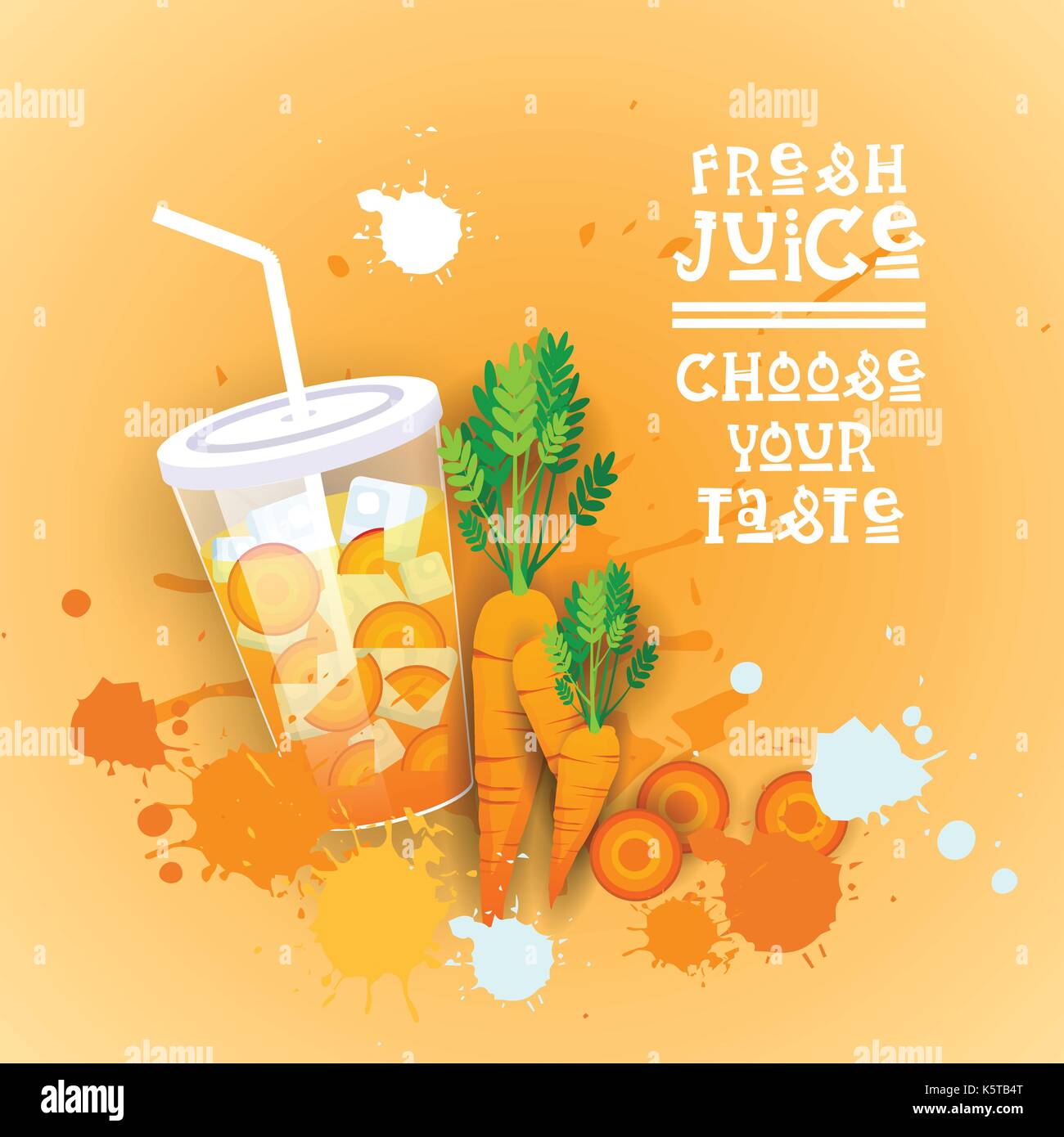 Fresh Juice Logo Healthy Vitamin Drink Bar Colorful Banner Stock Vector Image & Art Alamy