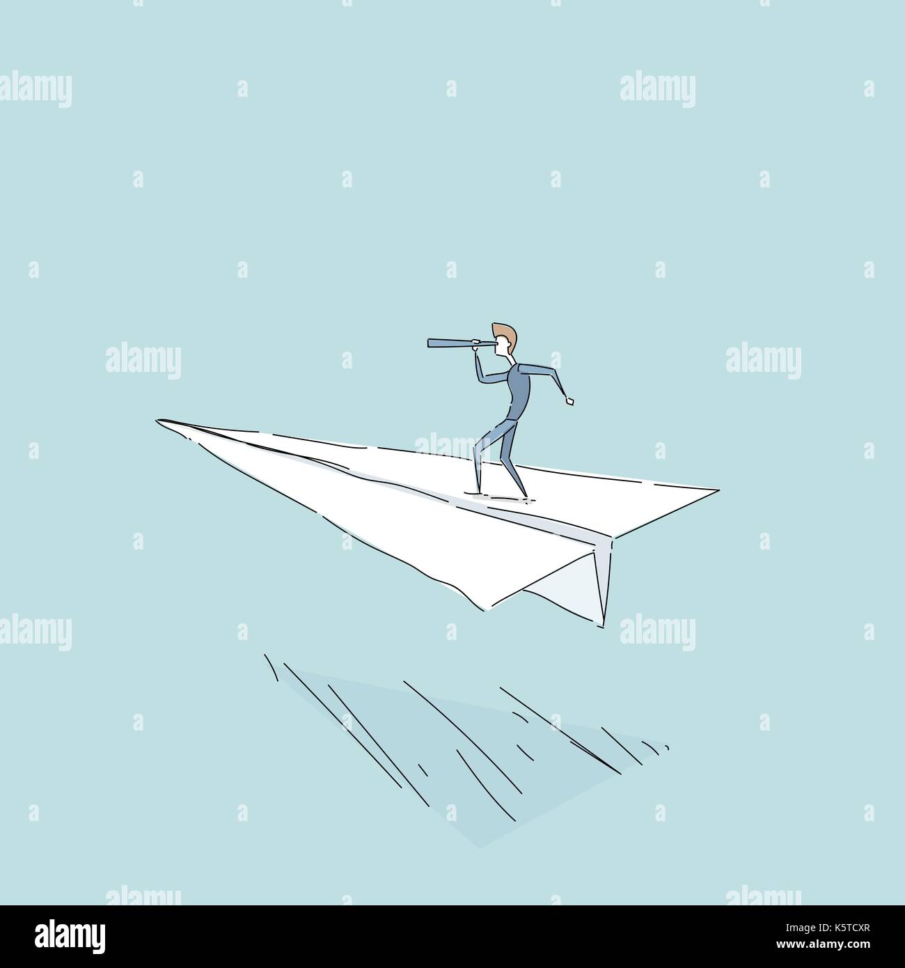 Men flying through Stock Vector Images - Alamy