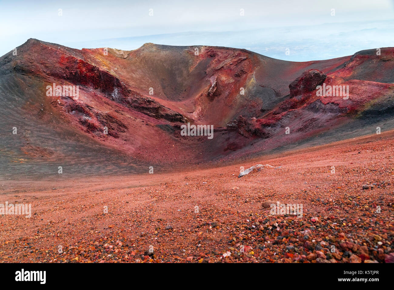 Secondary crater Torre del Filosofo, volcano, Etna, Sicily, Italy Stock