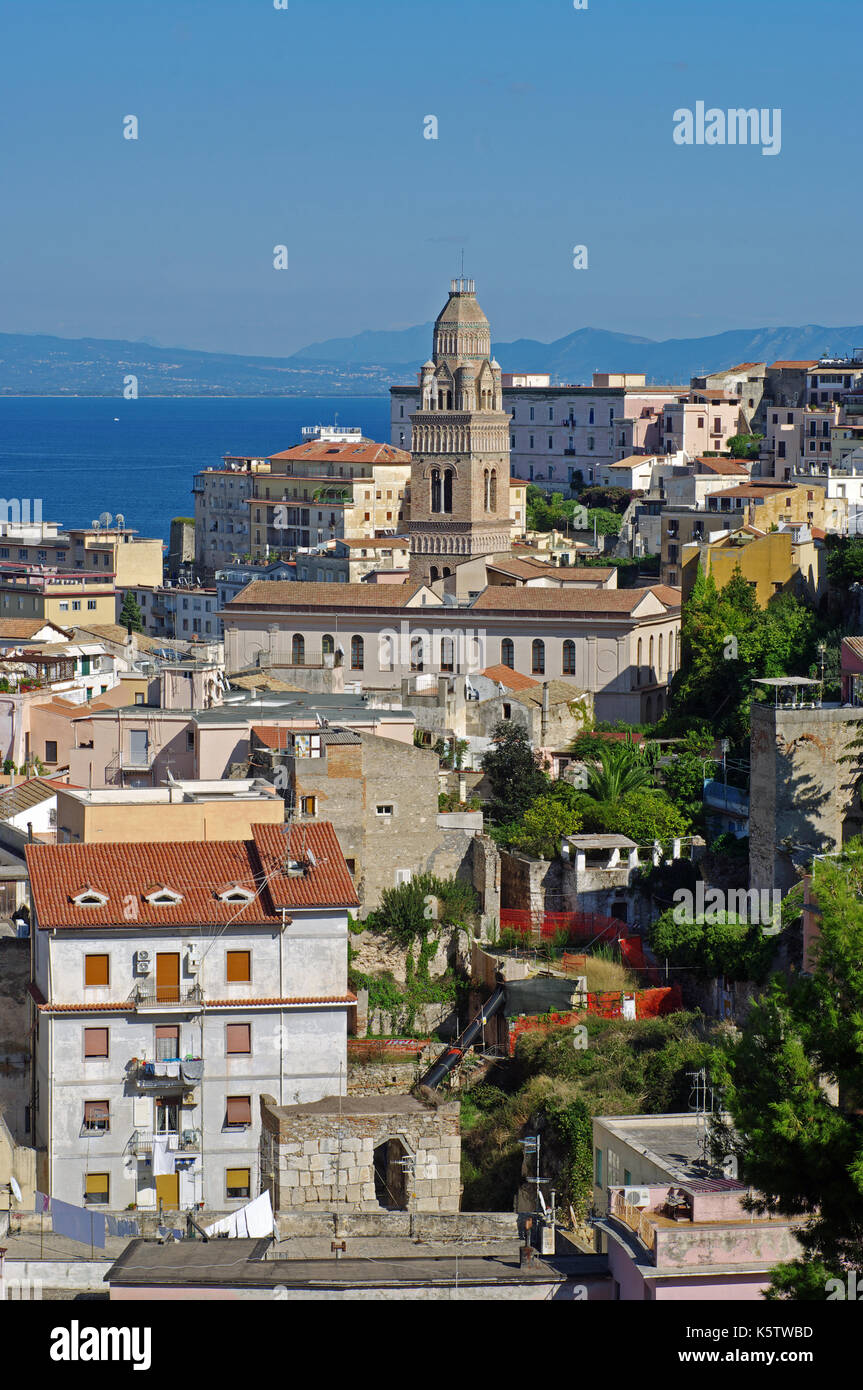 The historic quater of Gaeta, a city in the province Latina (ITaly). It played an important role in the military history  of Italy and Europe Stock Photo