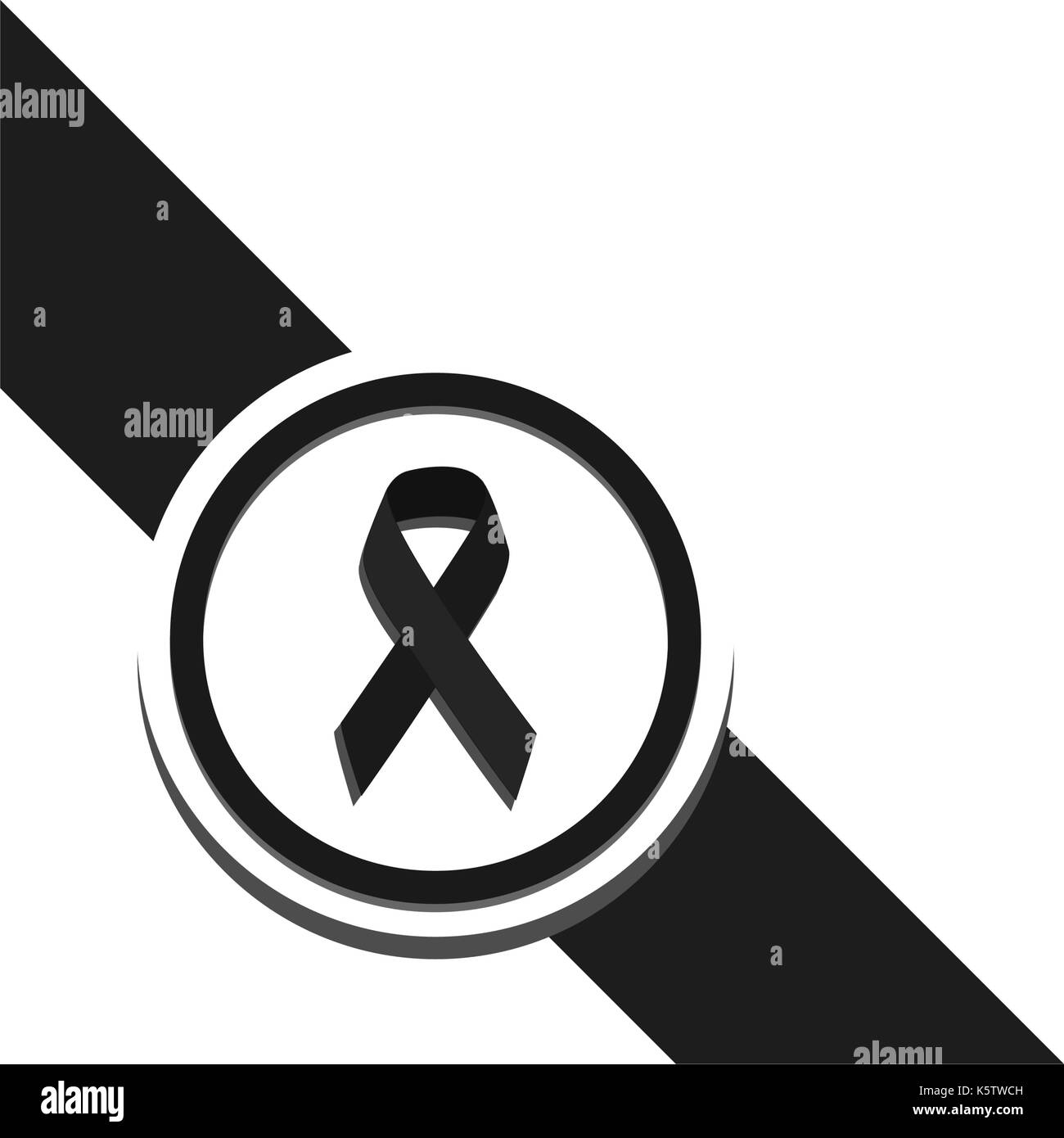 black ribbon vector Stock Vector Image & Art - Alamy