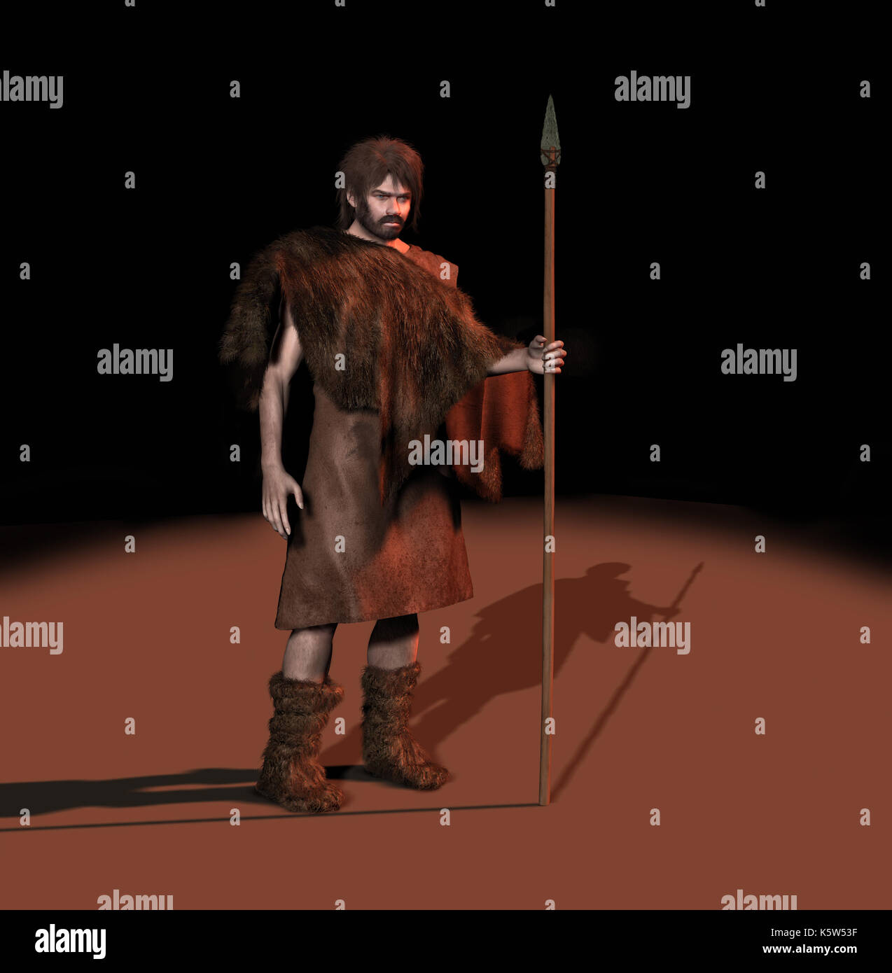Prehistoric man illustration hi-res stock photography and images - Alamy