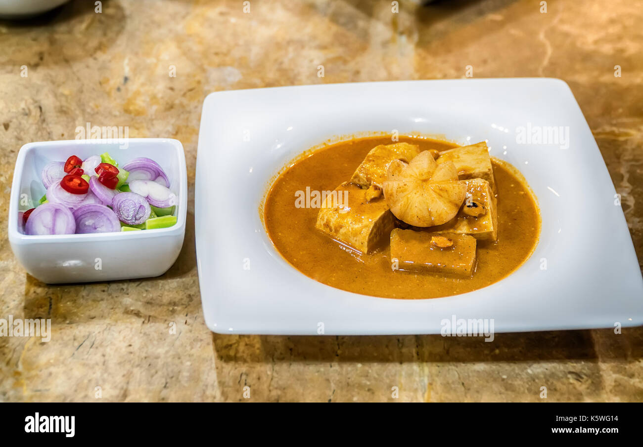Chicken massaman curry. Stock Photo
