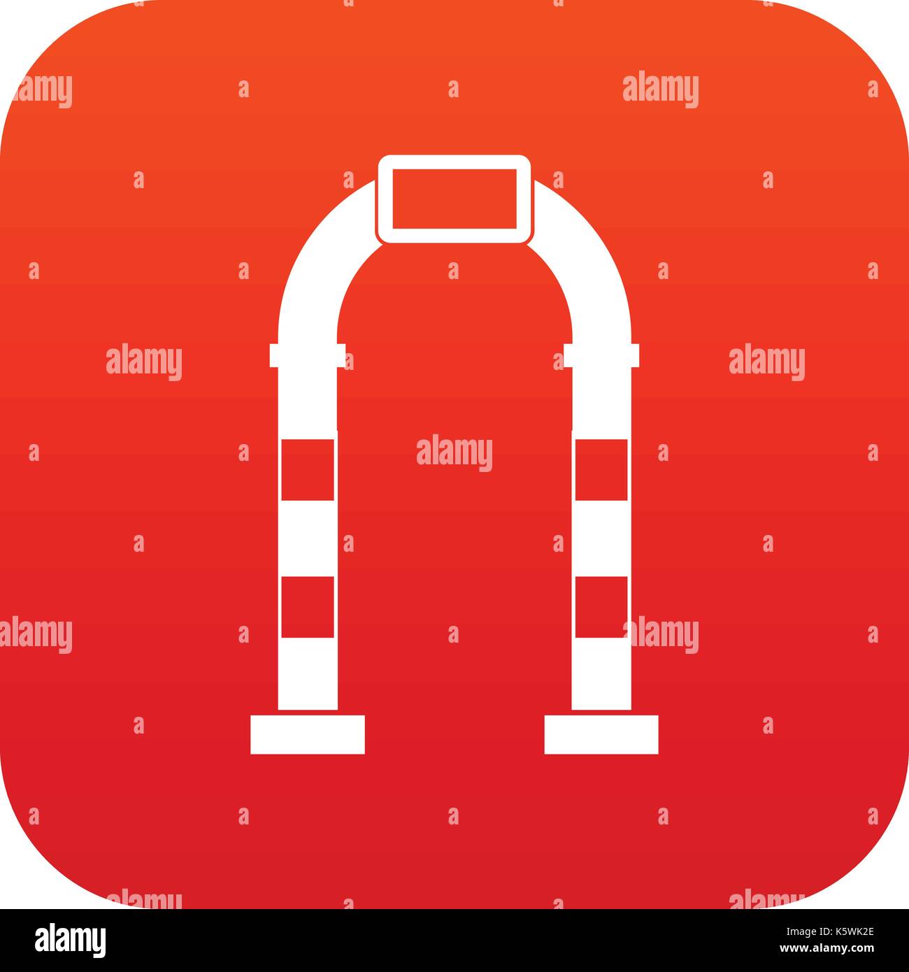 Arch icon digital red hi-res stock photography and images - Alamy