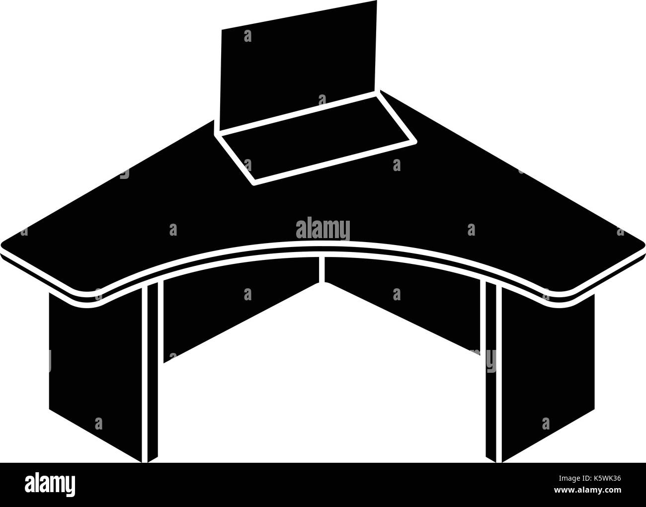 Office table icon, simple style Stock Vector Image & Art Alamy