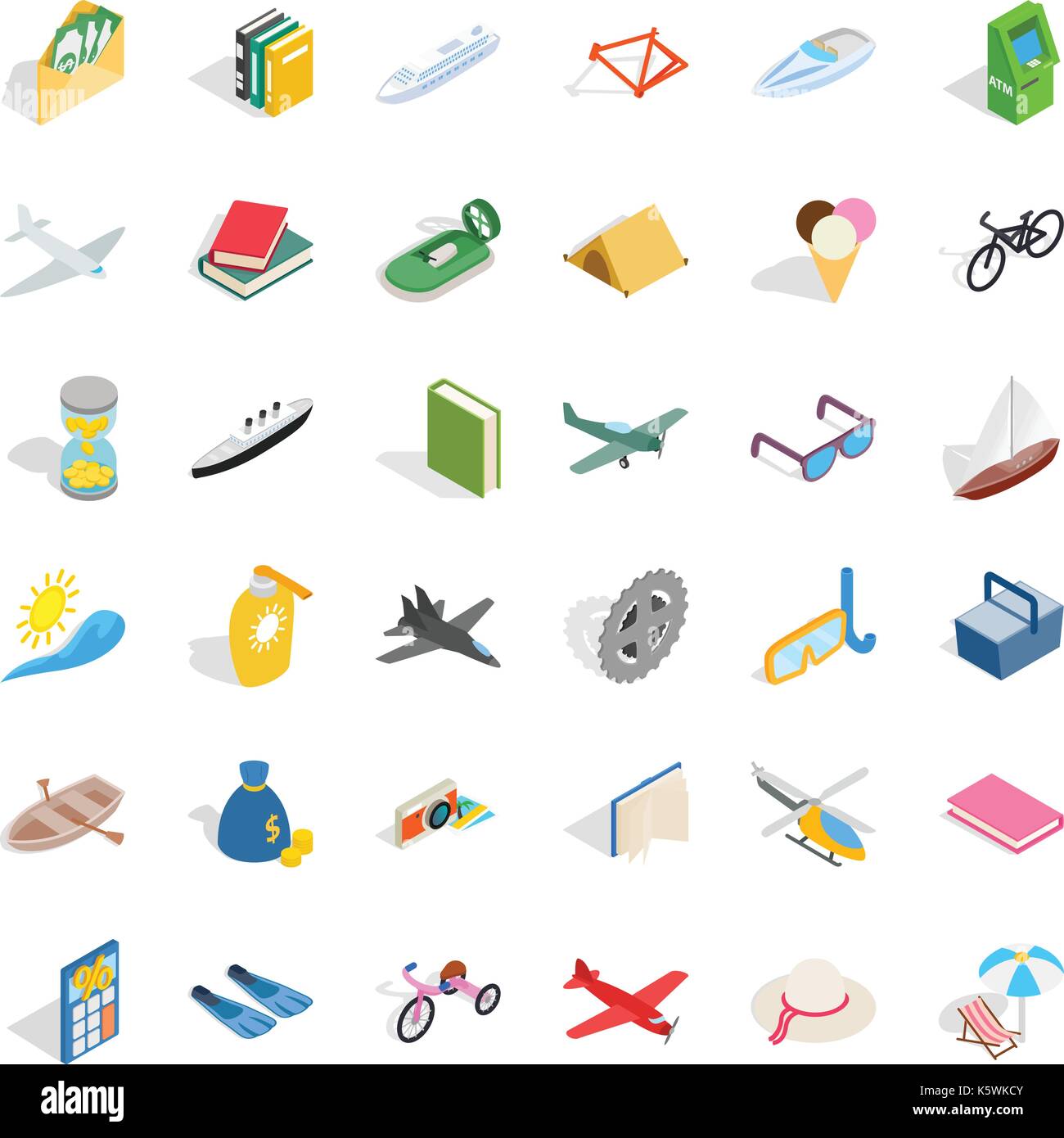 Game icons set, isometric style Stock Vector Image & Art - Alamy