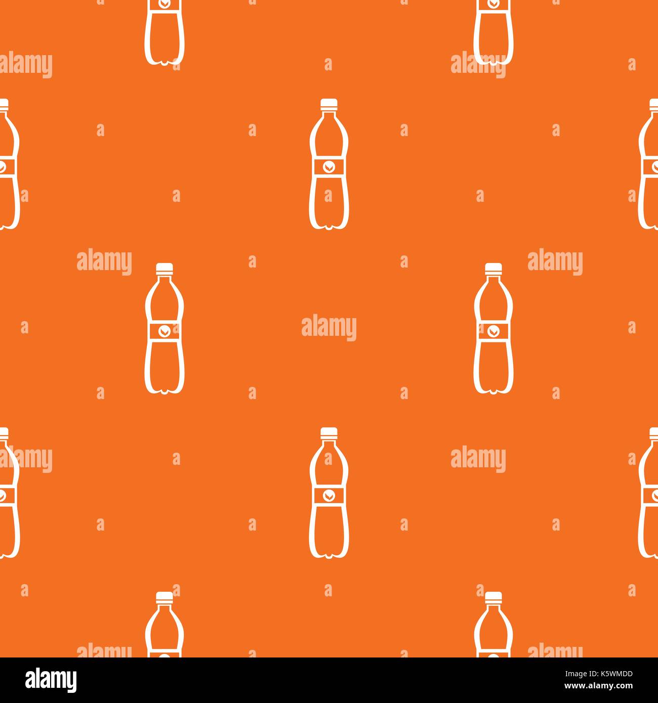 Bottle of water pattern seamless Stock Vector