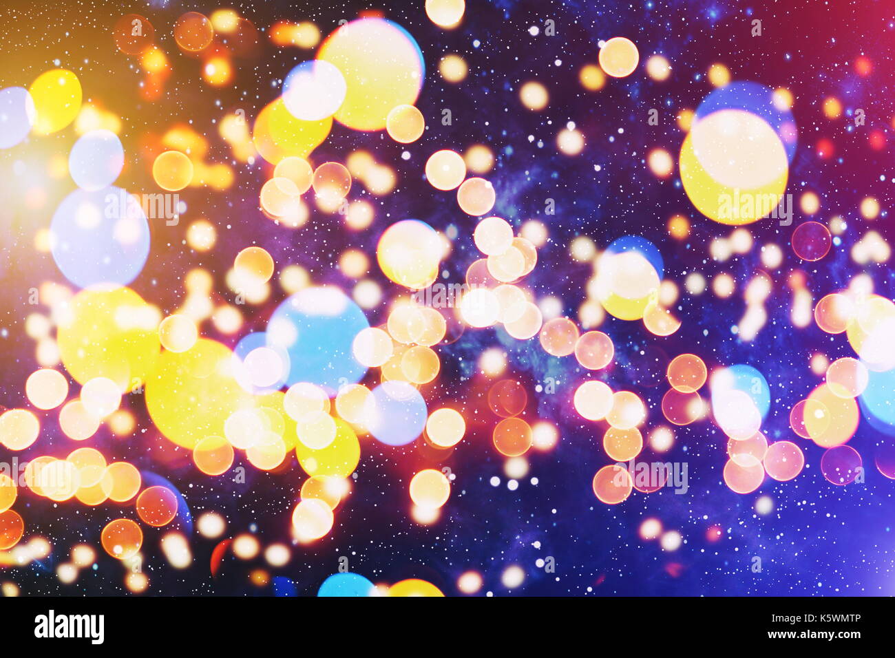 Festive Christmas background. Elegant abstract background with lights ...