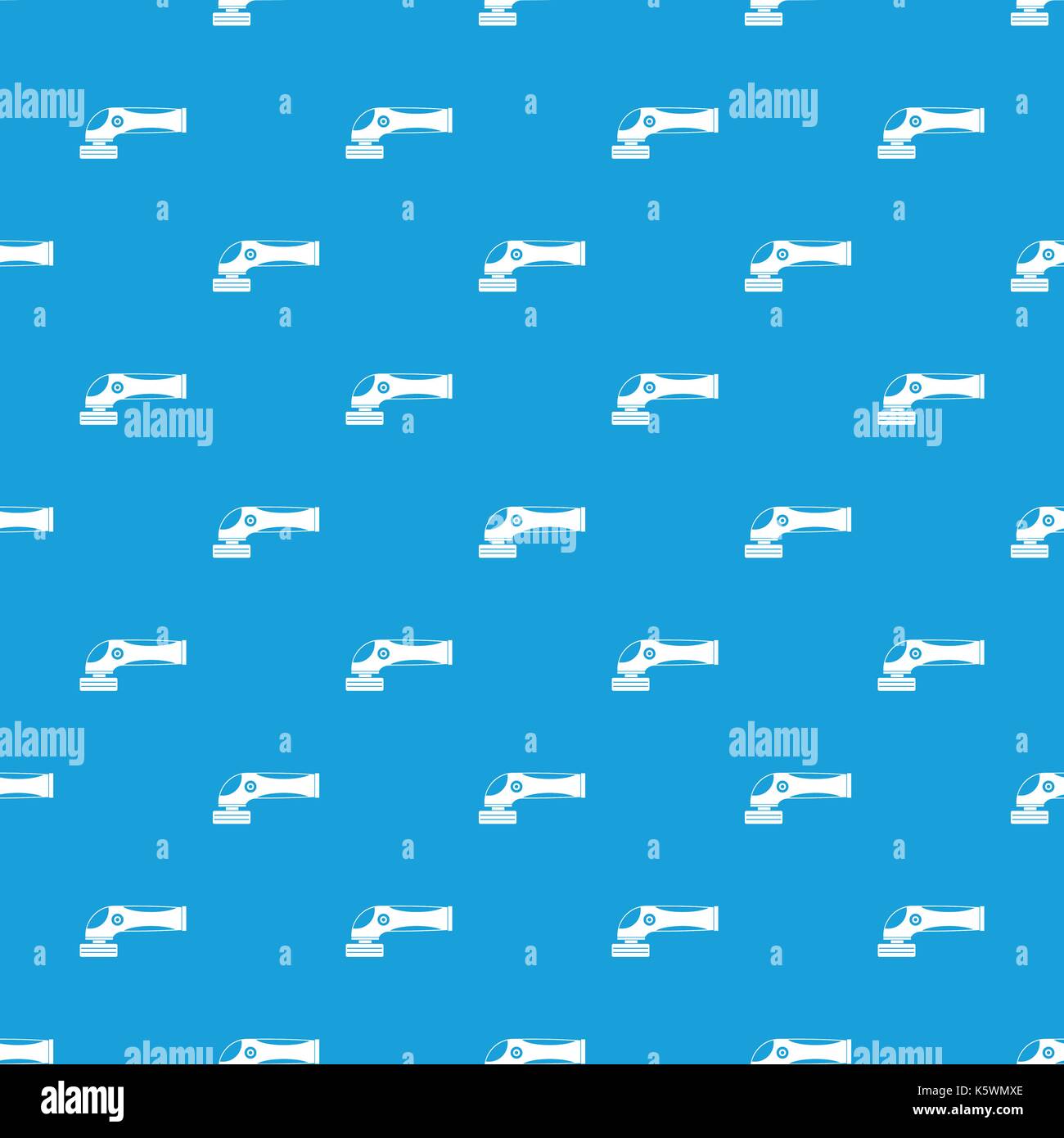 Grinder machine pattern seamless blue Stock Vector