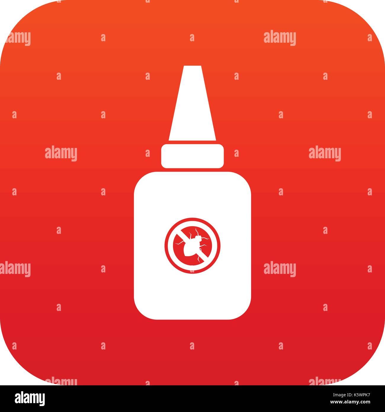 Insect spray icon digital red Stock Vector