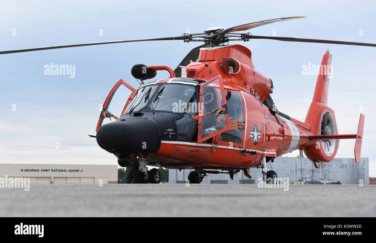 Coast Guard MH-65 Dolphin helicopter Stock Photo