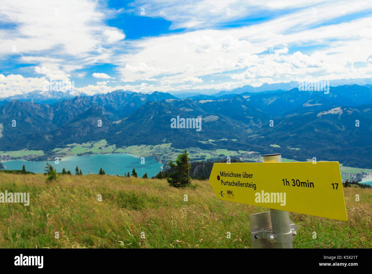 Beautiful mountain landscape with alpine lake Stock Photo - Alamy