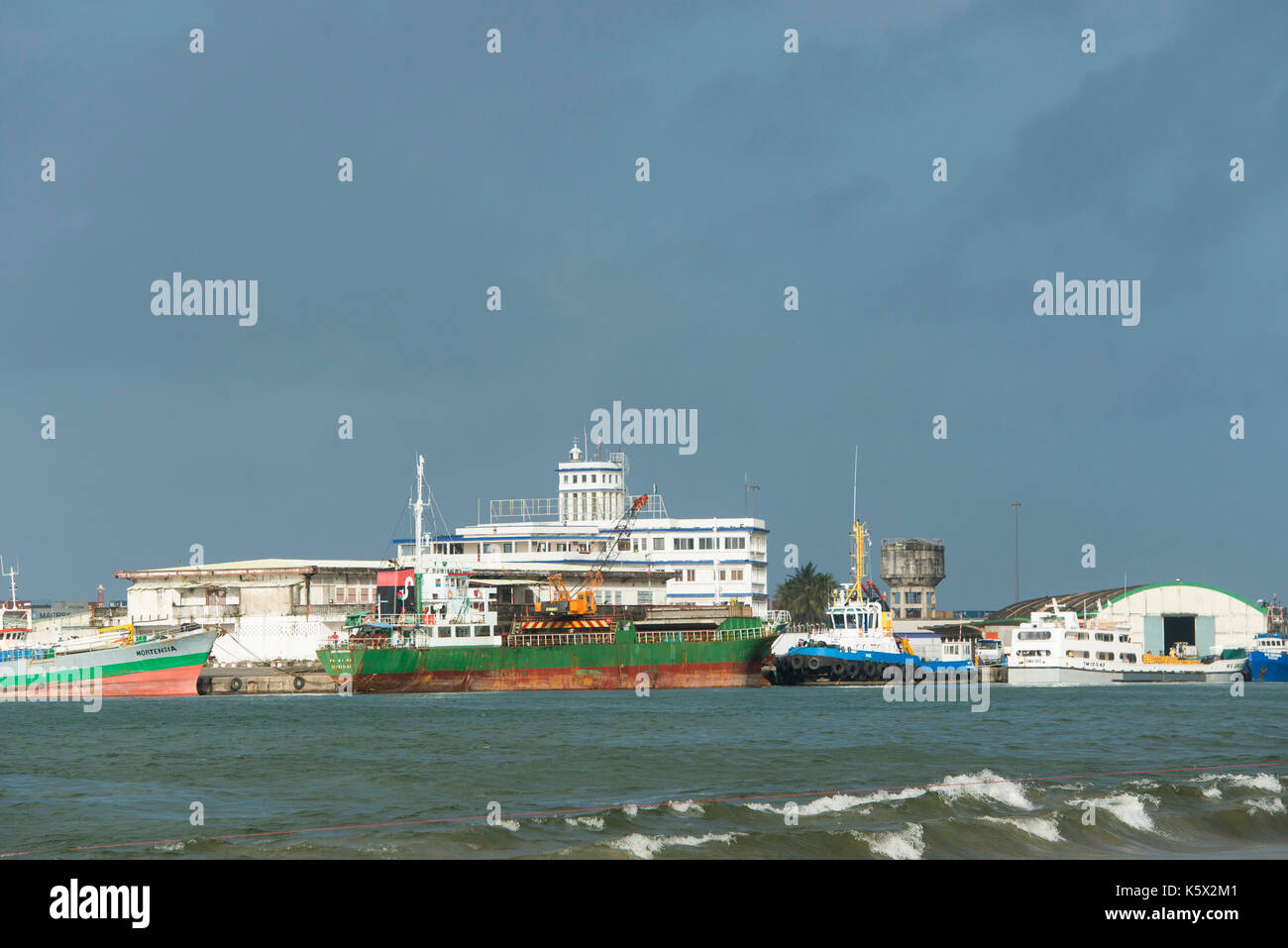 Toamasina port, Madagascar Stock Photo