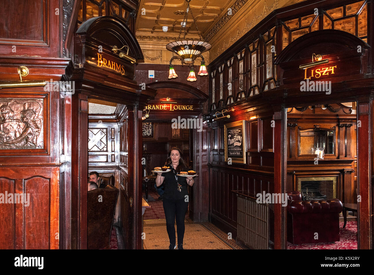 the historic philharmonic pub and dining rooms in liverpool, england,  britain, uk Stock Photo - Alamy