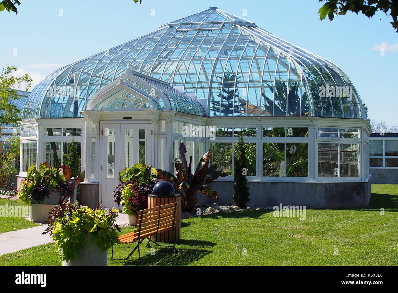Tropical Greenhouse at the Central Experimental Farm, Ottawa Stock