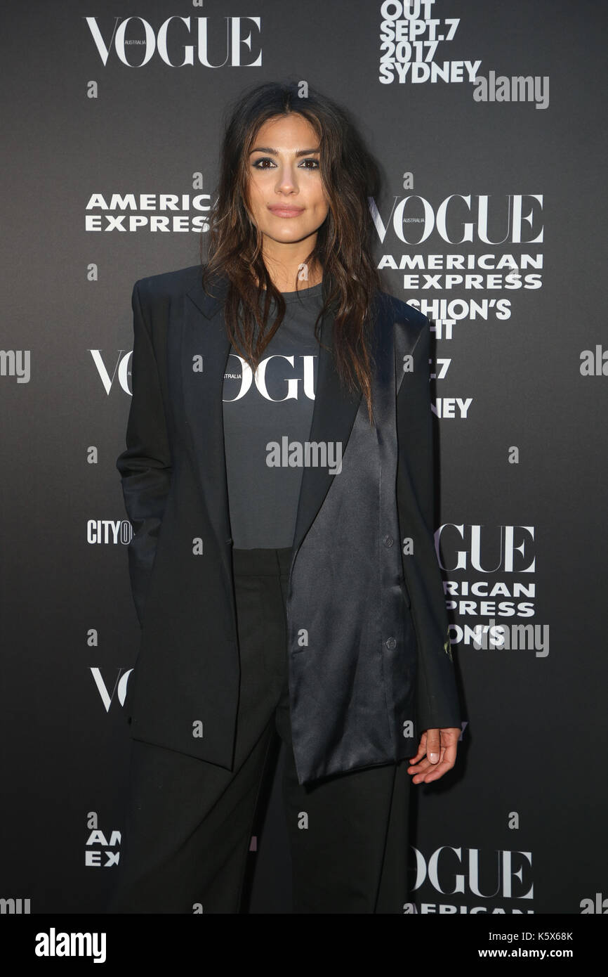 Pia Miller at 2017 Vogue American Express Fashion’s Night Out in Sydney, Australia Stock Photo
