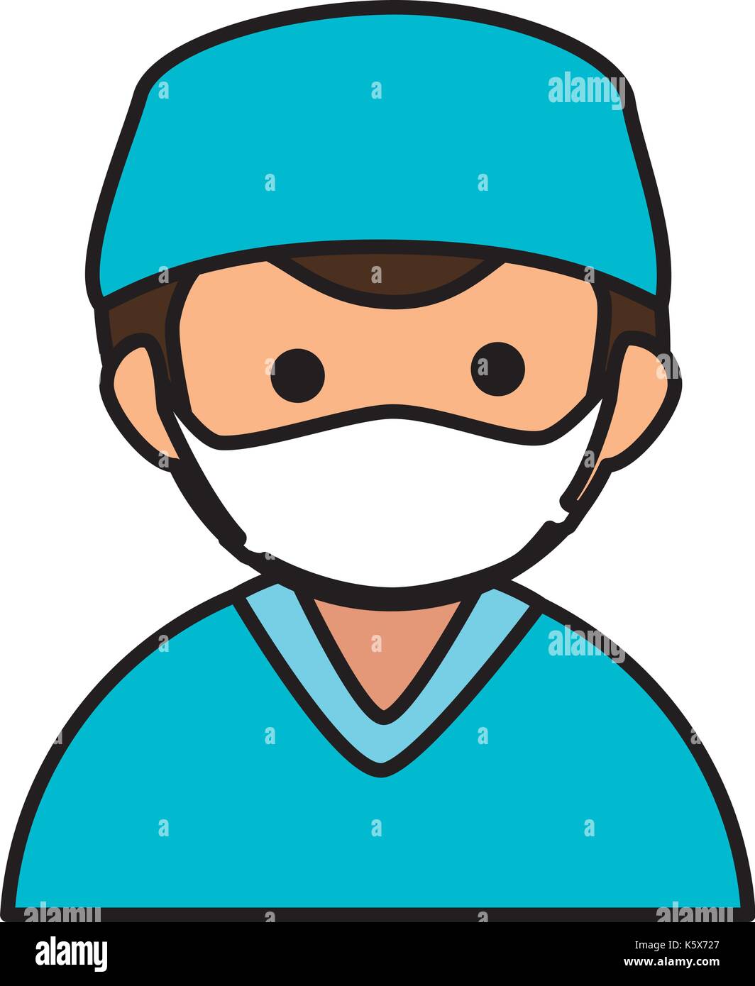 Mature doctor male portrait Stock Vector Images - Alamy