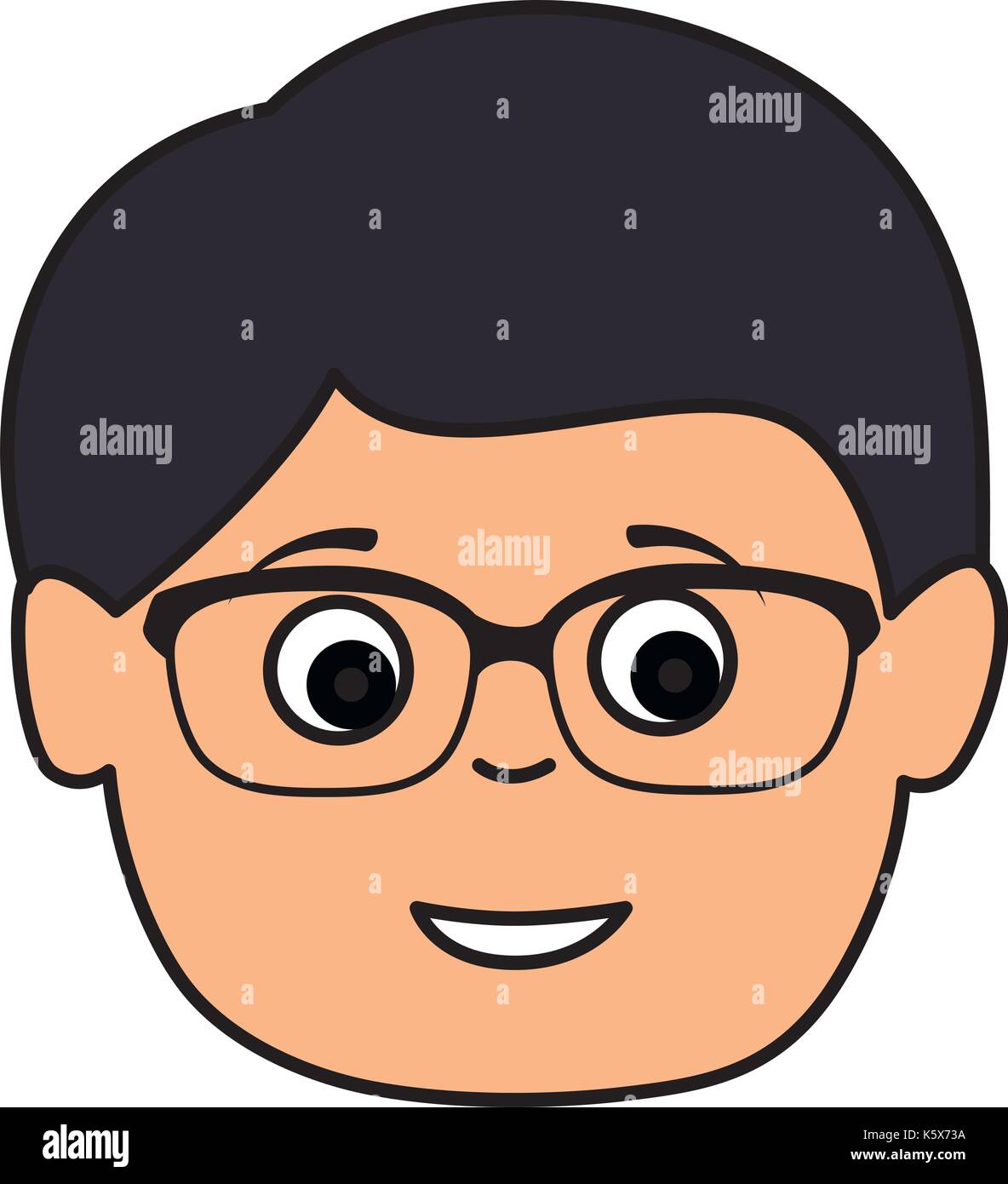 young man head avatar character Stock Vector Image & Art - Alamy