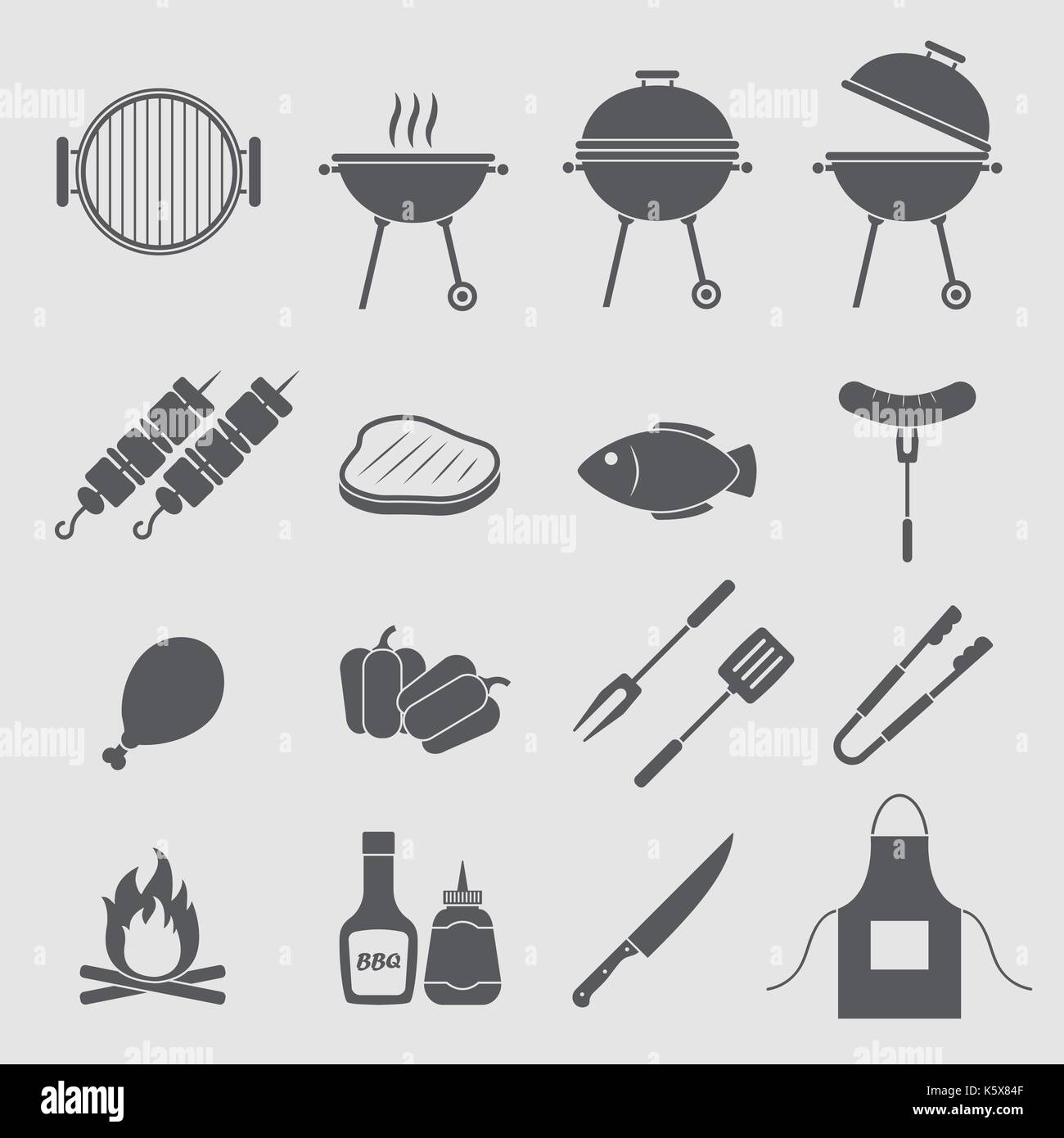 barbecue grill icon Stock Vector Image & Art - Alamy