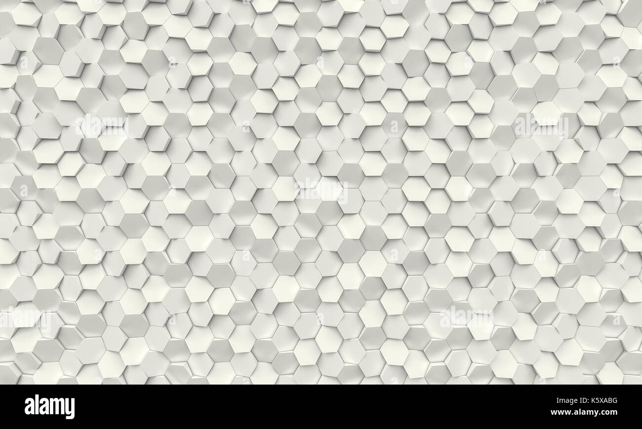 hexagon geometric background 3d rendering image Stock Photo - Alamy